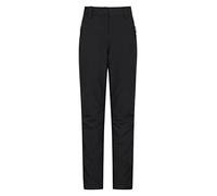 Mountain Warehouse Arctic Thermal Womens Trousers - Fleece Lined Pants, Stretch, Many Pockets, Cosy Ladies Bottoms, Warm - for Walking, Camping, Hiking Black (Short) Women's Size 10