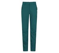 Mountain Warehouse Arctic Thermal Womens Trousers - Fleece Lined Pants, Stretch, Many Pockets, Cosy Ladies Bottoms, Warm - for Walking, Camping, Hiking Dark Green (Short) Women's Size 16