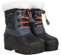 Mountain Warehouse Arctic Junior Adaptive Waterproof Snow Boots - IsoDry & Fleece Lined, Boys & Girls - For Winter Skiing & Sports Navy Kids Shoe Size 6