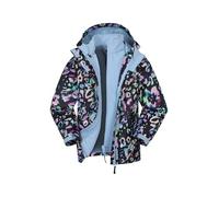 Mountain Warehouse Aries Kids 3-in-1 Waterproof Jacket -Taped Seams Childrens Rain Jacket, Detachable Hood Girls & Boys Raincoat - Best for Spring Summer Pink (Aries) Kids Size 7-8 Years
