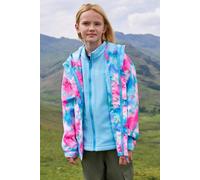 Mountain Warehouse Aries Printed Waterproof Kids 3-in-1 Jacket - Blue - Blue - Size: 13y