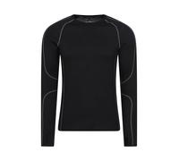 Mountain Warehouse Asgard Mens Merino Top & Pant Set - Moisture Wicking & Quick Drying Top - Spring Summer, Outdoors, Travelling & Hiking Jet Black M