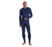 Mountain Warehouse Asgard Mens Merino Top & Pant Set - Moisture Wicking & Quick Drying Top - Spring Summer, Outdoors, Travelling & Hiking Dark Blue S