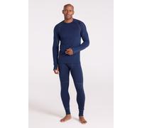 Mountain Warehouse 'Asgard' Mens Merino Top & Pant Set Quick Drying Walking Skiing Activewear Dark Blue - Size 3XL