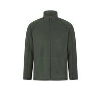 Mountain Warehouse 'Ashbourne' Mens Fleece Jacket with Front Pockets Full Zip Warm Cosy Sweater Khaki - Size X-Small