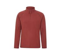 Mountain Warehouse Ashbourne Mens Fleece - Lightweight Microfleece Sweater, Antipill Midlayer, Warm Top - Best for Spring Summer, Camping, Trekking, Hiking Burgundy M