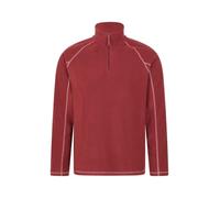 Mountain Warehouse Ashbourne Mens Fleece - Lightweight Microfleece Sweater, Antipill Midlayer, Warm Top - Best for Spring Summer, Camping, Trekking, Hiking Red M
