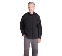 Mountain Warehouse Ashbourne Mens Full Zip Fleece - Warm & Lightweight Sweathsirt witrh Pockets - Spring, Walking, Hiking & Outdoors Black XS