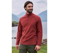 Mountain Warehouse Ashbourne II Mens Half-Zip Fleece - Burgundy - Burgundy - Size: XL