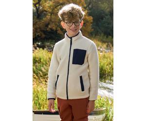 Mountain Warehouse Atlas Kids Zip Borg Fleece - Beige