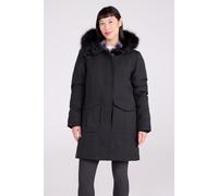 Mountain Warehouse Aurora Womens Down Jacket - Waterproof & Breathable Ladies Puffer Coat with Taped Seams & Down Proof Lining - For Spring Summer, Camping Jet Black Women's Size 14