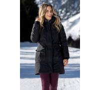 Mountain Warehouse Aurora Womens Down Jacket - Waterproof & Breathable Ladies Puffer Coat with Taped Seams & Down Proof Lining - For Spring Summer, Camping Black Women's Size 8