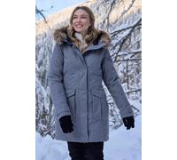 Mountain Warehouse 'aurora' Waterproof Camping Outdoors Rain Down Jacket In Grey Grey 6