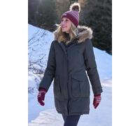 Mountain Warehouse Aurora Womens Down Jacket - Waterproof & Breathable Ladies Puffer Coat with Taped Seams & Down Proof Lining - For Spring Summer, Camping Khaki Women's Size 10