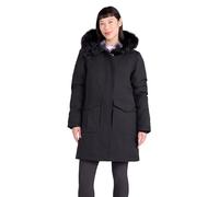 Mountain Warehouse Aurora Womens Down Jacket - Waterproof & Breathable Ladies Puffer Coat with Taped Seams & Down Proof Lining - For Spring Summer, Camping Jet Black Women's Size 16