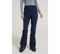 Mountain Warehouse Avalanche Womens High-Waisted Ski Pants - Slim Fit, Stylish Salopettes, Warm Ski Suit, Winter Snow Trousers - Ideal for Snowboarding, Sledges, Skiing Dark Blue Women's Size 10