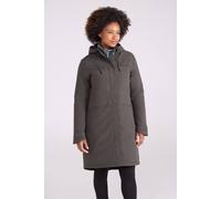 Mountain Warehouse 'avery' Waterproof Warm Insulated Long Hooded Full Zip Winter Jacket In Khaki Khaki 6