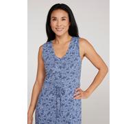 Mountain Warehouse 'Bahamas' Womens Sleeveless Dress Lightweight Quick Dry Outfit with Pockets Dark Blue Cotton - Size UK 6-8 (Womens)