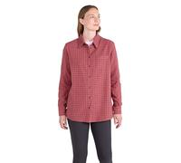Mountain Warehouse Balsam Brushed Longline Flannel Long Sleeve Womens Shirt - Breathable Checked Shirt, Antipill, Lightweight Ladies Top, Warm -Clothing for Cold Weather Rust Women's Size 10