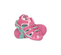 Mountain Warehouse Bay Kids Shandals - Neoprene Lined Sandal Shoes with Adjustable Straps - For Walking, Travelling & Outdoors Pale Pink Kids Shoe Size 6