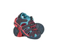 Mountain Warehouse Bay Kids Shandals - Neoprene Lined Sandal Shoes with Adjustable Straps - For Walking, Travelling & Outdoors Dark Blue Kids Shoe Size 8