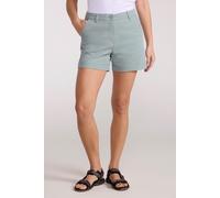 Mountain Warehouse 'Bay' Womens Chino Shorts UV Protection Casual Summer Bottoms Olive Cotton - Size 18 UK