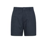 Mountain Warehouse 'Bayside' Womens Shorts UV Protect Max Breathable Summer Casual Comfy Bottoms Navy Cotton - Size UK 6-8 (Womens)