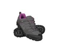 Mountain Warehouse Belfour Womens Walking Shoes - Lightweight Hiking Shoes, Breathable, Lace Up Trainers - for Spring Summer, Trekking, Gym & Running Grey Adult Shoe Size 7