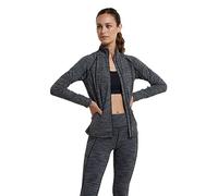 Mountain Warehouse Bend & Stretch Womens Full-Zip Midlayer - Lightweight, Warm & Cosy Jacket - Autumn, Winter, Outdoors, Gym, Travel Black Women's Size 10