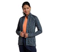 Mountain Warehouse Bend & Stretch Womens Full-Zip Midlayer - Lightweight, Warm & Cosy Jacket - Spring Summer, Outdoors, Gym, Travel Dark Blue Women's Size 8