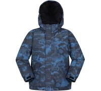 Mountain Warehouse Berg Kids Printed Snow Jacket - Dark Blue