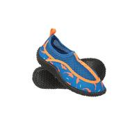 Mountain Warehouse Bermuda Kids Aqua Shoes - Neoprene Swim Shoe, Mesh Panels, Lightweight, Easy Slip On - for Beach, Water & Diving Blue Kids Size 8
