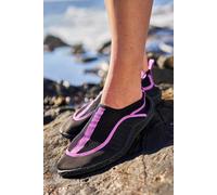 Mountain Warehouse 'Bermuda' Womens Aqua Shoe with Top Mesh Panel Slip On Summer Beach Sandals Lilac Textile - Size UK 4