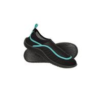 Mountain Warehouse Bermuda Womens Aqua Shoes - Neoprene Design, Mesh Panel, Slip On, Lightweight Swim Footwear - for Spring Summer, Beach Underwater Walking Teal 4