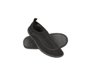 Mountain Warehouse Bermuda Womens Aqua Shoes - Neoprene Design, Mesh Panel, Slip On, Lightweight Swim Footwear - for Spring Summer, Beach Underwater Walking Black Adult Shoe Size 8