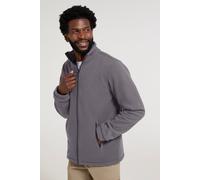 Mountain Warehouse 'Bernard' Mens Fleece Sweater with Pockets Windproof Breathable Coat Dark Grey - Size 2XL