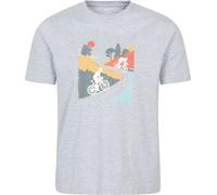Mountain Warehouse Bike Cotton Mens T-Shirt - Light Grey - Light Grey - Size: XL