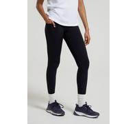 Mountain Warehouse Blackout High-Waisted Womens Full-Length Leggings - Black - Black - Size: 4