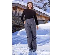 Mountain Warehouse Blizzard Womens Ski Trousers -Waterproof Ladies Bottoms, Breathable - Ideal for Winter Sports, Skiing, Snowboarding Grey Women's Size 18