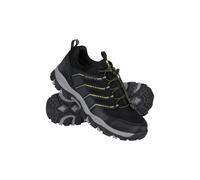 Mountain Warehouse Bolt Kids Active Waterproof Shoes - Rainproof IsoDry Sneakers with Mesh Upper, EVA Cushion, for Boys & Girls - Best for Autumn, Walking & Outdoors Black Kids Shoe Size 2