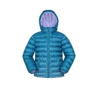 Mountain Warehouse Seasons Padded Kids Jacket - Water Resistant & Lightweight Insulated Rain Coat for Boys & Girls - Great for Autumn, Winter, School or Travelling Teal 2-3 Years