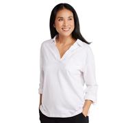 Mountain Warehouse Brae Women’s Relaxed Fit Polo - Lightweight & Breathable Shirt Timeless Polo Collar for Comfort & Style - Spring & Summer Casual Wear & Everyday Use White Women's Size 20