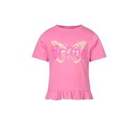 Mountain Warehouse Brave Butterfly Kids Tee - UPF 50+, Lightweight, Easy Care, Boys & Girls - Summer Play & Outdoors Bright Pink Kids Size 5-6 Years