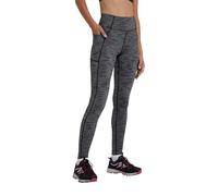Mountain Warehouse Breathe & Balance High Waisted Womens Leggings - Soft Ladies Tights, Brushed Bottoms, Full Length, Pockets - Best for Sports, Gym & Walking Black Women's Size 12