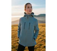 Mountain Warehouse Breeze Womens Waterproof Jacket - Lightweight Coat with Adjustable Hood & Lots Of Pockets - Spring Summer Wet Weather, Outdoors & Walking Pale Green Women's Size 16