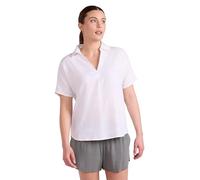 Mountain Warehouse Breeze II Womens Linen Shirt - Lightweight & Breathable Relaxed Fit Tee Shirt - Spring, Summer Outdoors, Holiday, Walking, Hiking White Women's Size 12