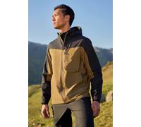 Mountain Warehouse 'Brisk Extreme' Mens Jacket with Multiple Pockets Mesh Lined Waterproof Coat Forest Green - Size X-Small
