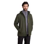 Mountain Warehouse Brisk Extreme Mens Rain Jacket | Breathable & IsoDry Waterproof Coat with Adjustable Cuffs & Hood, Taped Seams & Multi-Pockets for Storage, For Everyday Wear