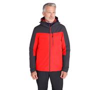 Mountain Warehouse Brisk Extreme Mens Waterproof Jacket - Adjustable Cuffs & Hood, Taped Seams Rain Coat, Breathable Jacket - Spring Summer, Travelling, Outdoors Active Red S