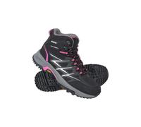 Mountain Warehouse Byzantine Womens Waterproof Boots - Flexible Softshell Upper Ladies Shoes, Padded Tongue & Ankle - Spring Summer, Walking, Hiking, Camping Black Adult Shoe Size 5
